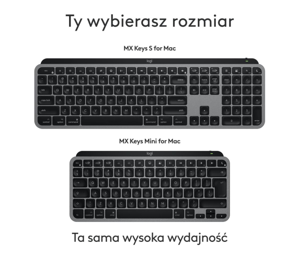 Logitech MX Keys Mini for Mac Grafit - 1261611 - zdjęcie 8